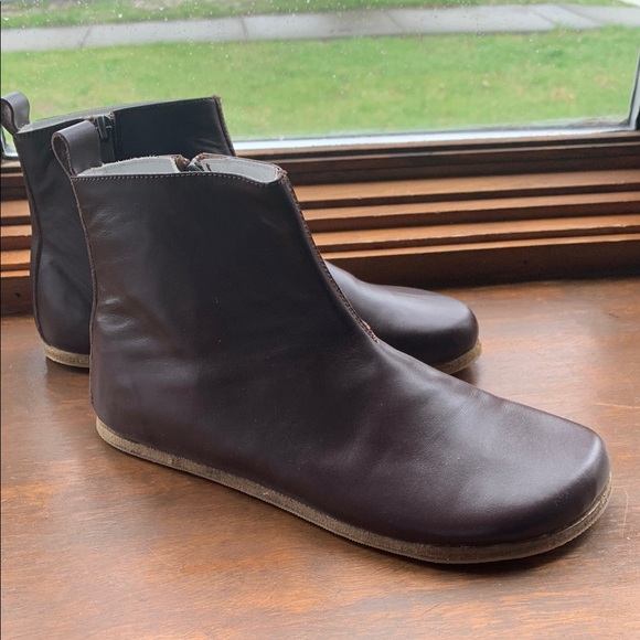 women's Brown Leather barefoot boots/barefoot shoes size 38/7.5-8 - Picture 7 of 8